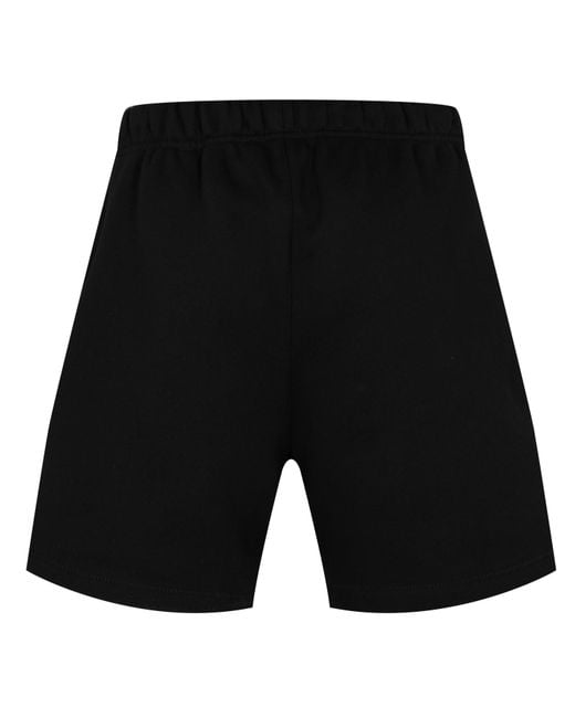 Fear Of God Black Cotton Logo Shorts for men