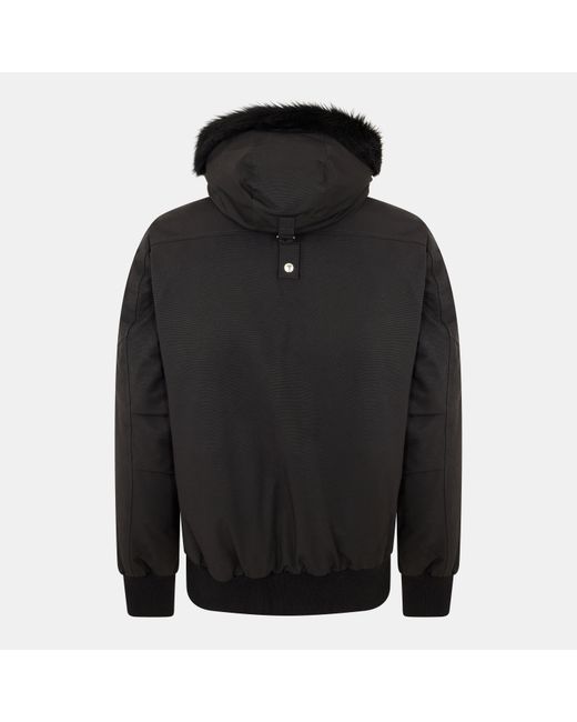 Moose Knuckles Black Bomber Jacket for men