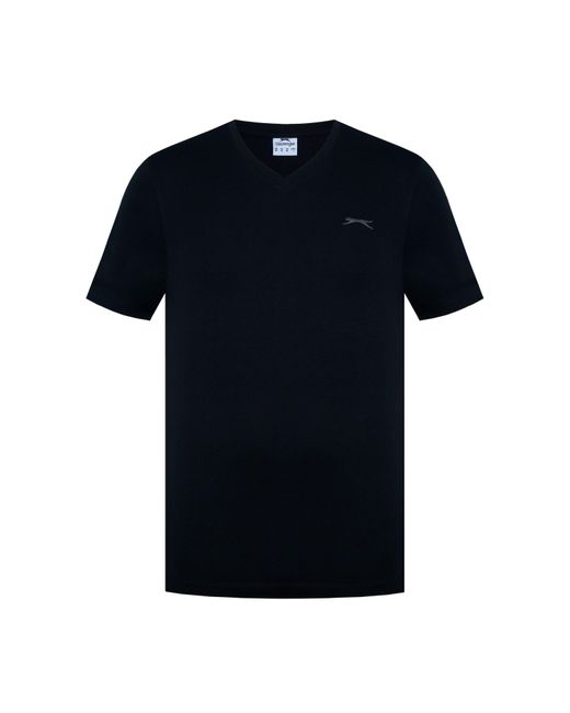 Slazenger 1881 Black V Neck T Shirt for men