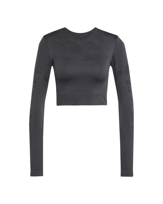 Adidas By Stella McCartney Gray Adidas Truestrength Seamless Long Sleeve Yoga Top