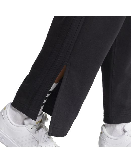 Adidas Black Open Ankle Jersey Joggers