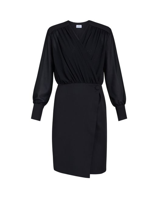 Gina Bacconi Black Rae Sequin Jersey Dress