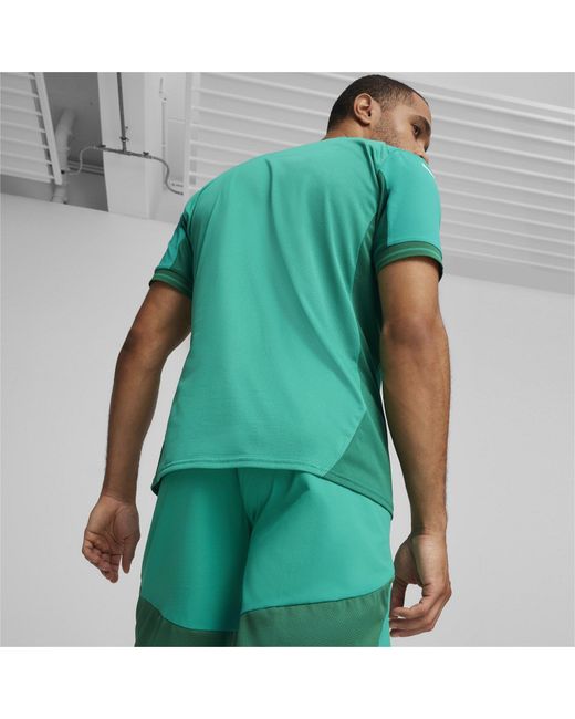 PUMA Green Teamfinal Jersey T-Shirt for men