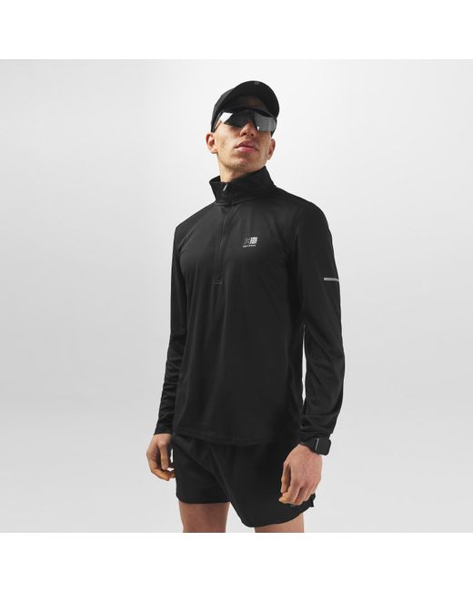 Karrimor Black Long Sleeve 1/4 Zip Top for men