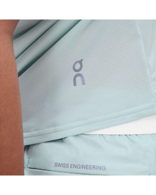 On Shoes Blue Core Short Sleeve Running T-Shirt