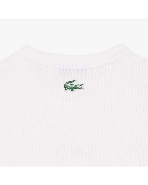 Lacoste White Slim Fit Short Sleeve T-Shirt