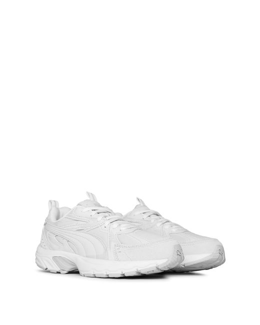 PUMA White Milenio Tech Low-Top Trainers