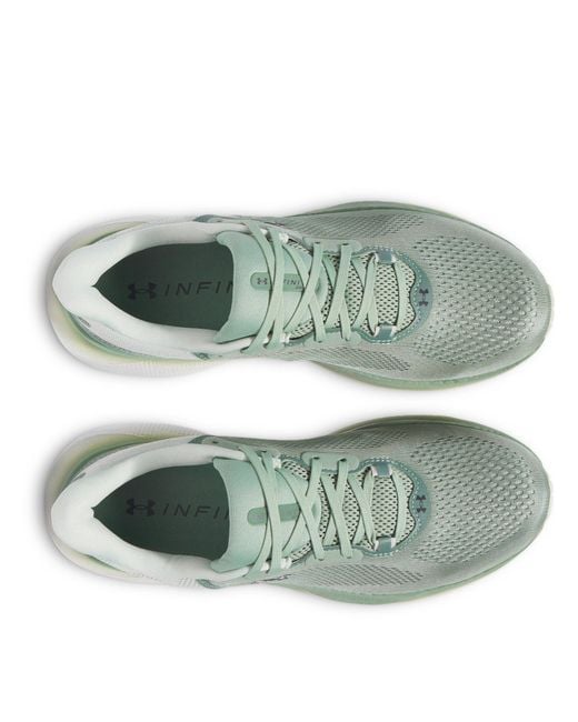Under Armour Green Infinite Pro Entry Road Running Shoes for men