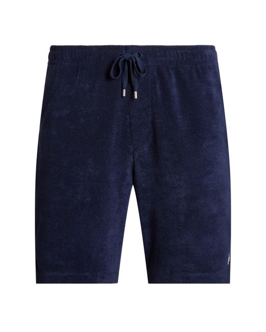 Polo Ralph Lauren Blue Logo Jersey Shorts for men