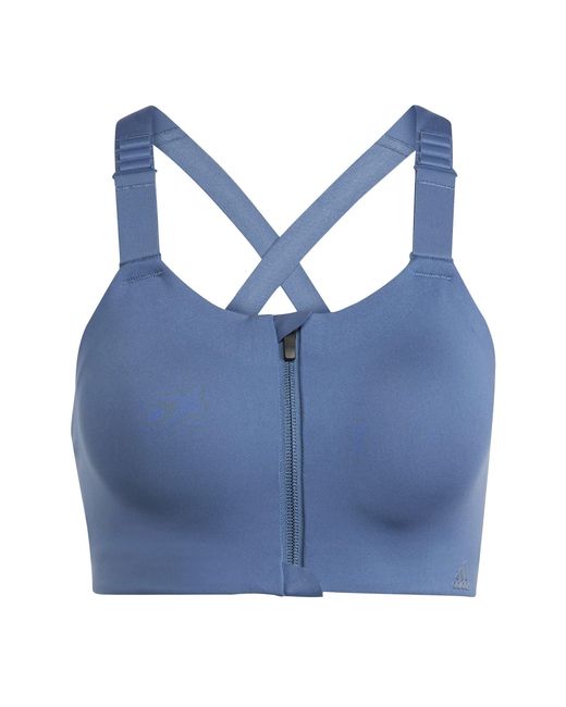 Adidas Blue Tlrd Impact Luxe Training High-Support Sports Bra