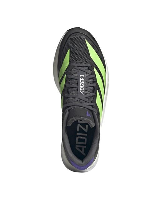 Adidas Green Adizero Boston 13 Road Running Shoes for men