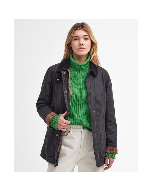 Barbour Black Beadnell Wax Jacket