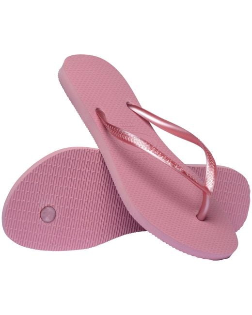 Havaianas Pink Slim Flip Flops
