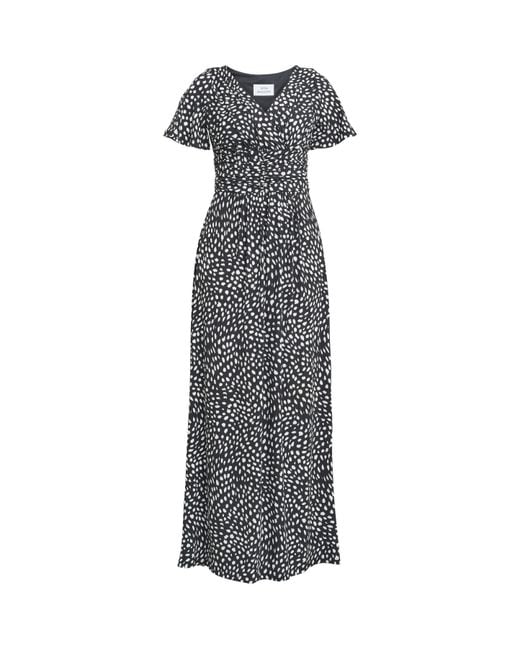 Gina Bacconi Gray Gia Jersey Maxi Dress