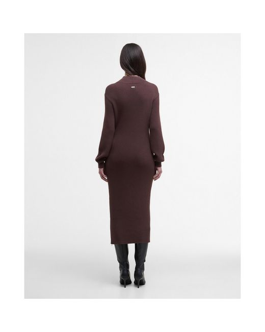 Barbour Brown B.Intense Kaia Knitted Jumper Dress