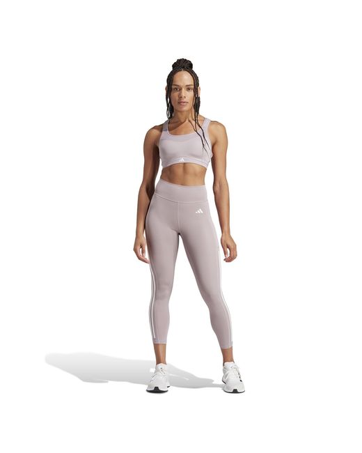 Adidas Gray Medium Impact Sports Bra