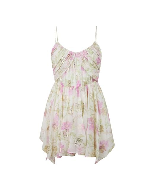 LoveShackFancy White Clairo Mini Dress