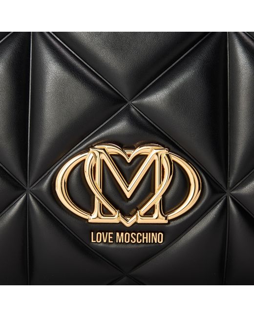 Love Moschino Black Lm Quilt Tote Ld61