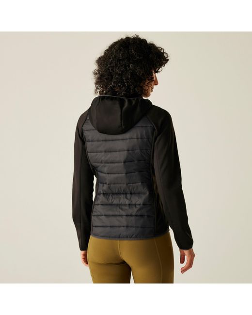 Regatta Black Andreson Water Resistant Hooded Long Sleeve Insulated Puffer Jacket