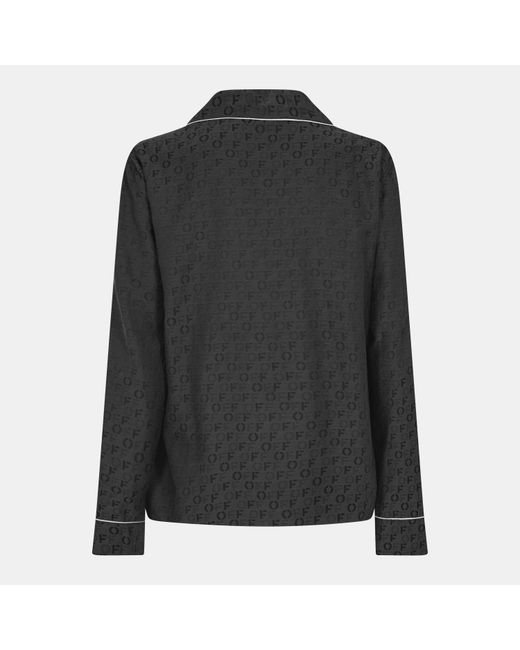 Off-White c/o Virgil Abloh Black Long Sleeve Relaxed Fit T-Shirt