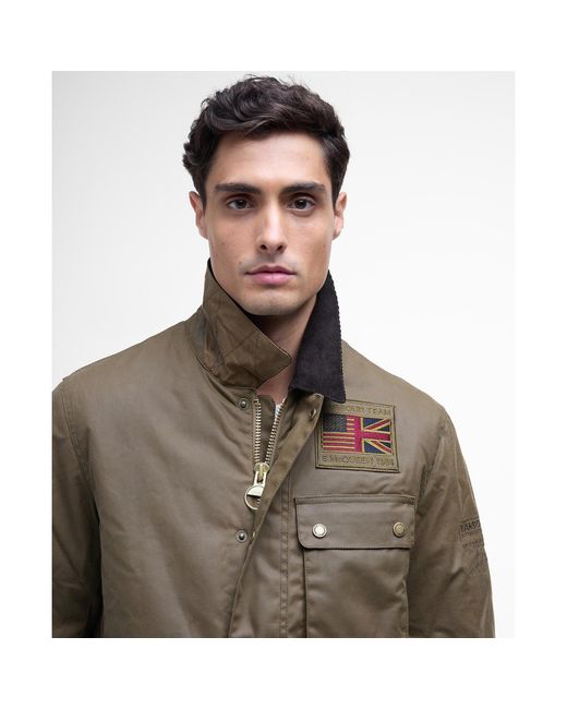 Barbour Green B.Intl Smq Waxed Jacket for men