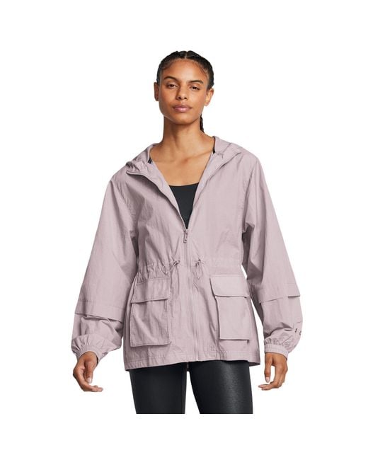 Under Armour Purple Woven Tracksuit Top