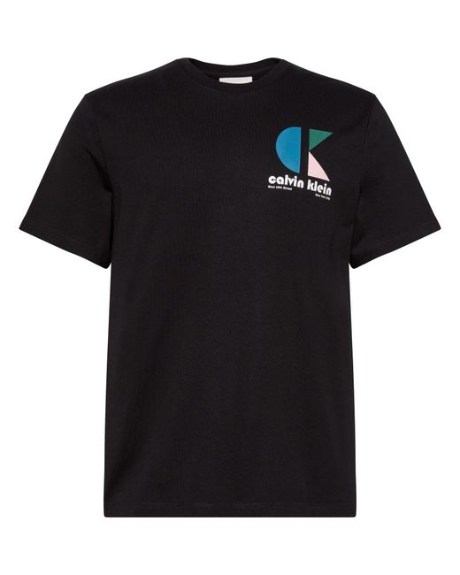 Calvin Klein Black Graphic Logo T-Shirt for men