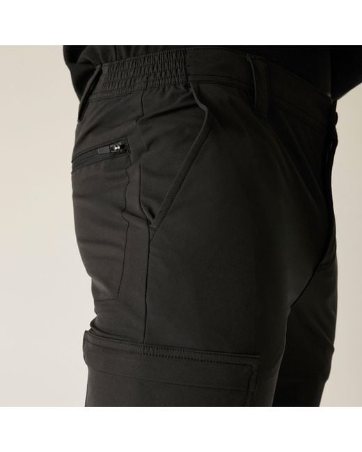 Regatta Black Pro Action Stretch Trousers for men