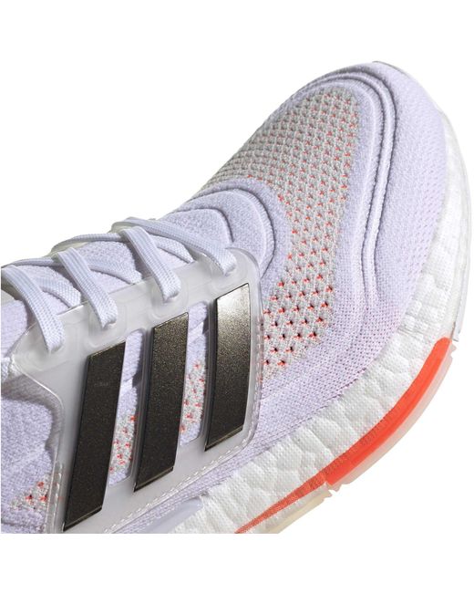 Adidas White Ultraboost 21 Running Shoes