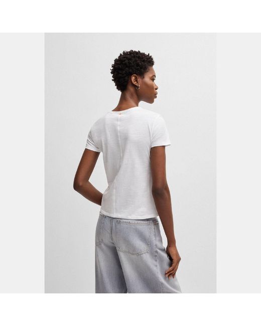 Boss White C Elsa Regular-Fit T-Shirt