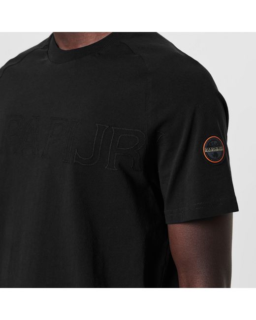 Napapijri Black Ambara Ss Tee for men