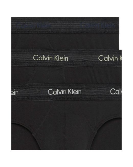 Calvin Klein Black 3 Pack Briefs for men