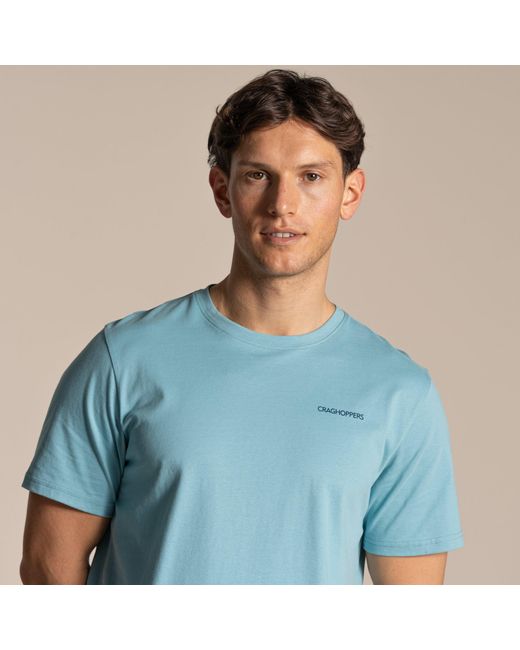 Craghoppers Blue Lucent Ii Travel T-Shirt for men