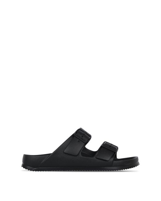 Jack Wills Black Jw Two Strap Sandals