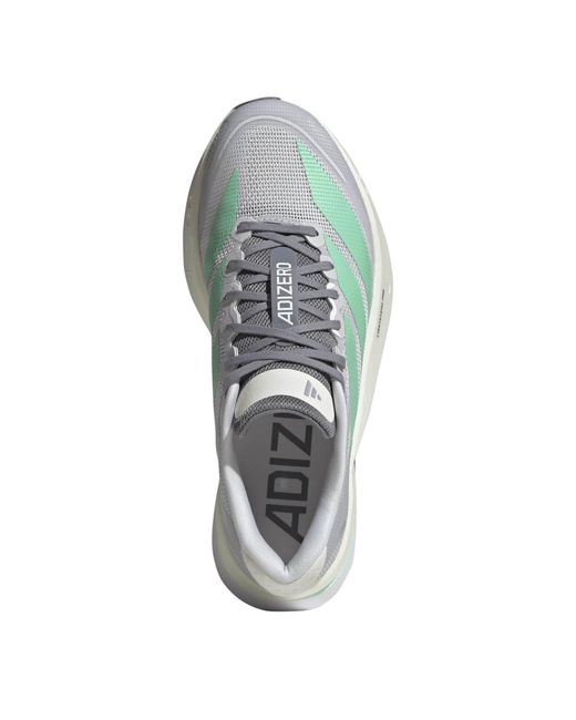 Adidas Green Adizero Boston 13 Road Running Shoes