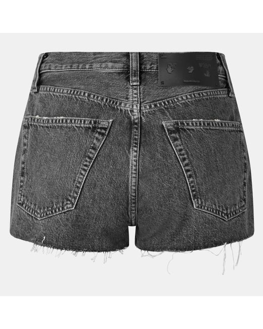 Off-White c/o Virgil Abloh Gray Denim Shorts