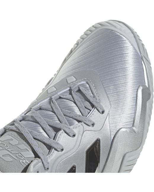 Adidas Gray Barricade 13 Edition Tennis Shoes for men