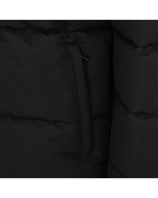 Pretty Green Black Pretty's Hooded Long Sleeve Short Puffer Jacket for men