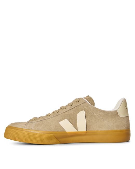 Veja Brown Campo Suede Trainers for men