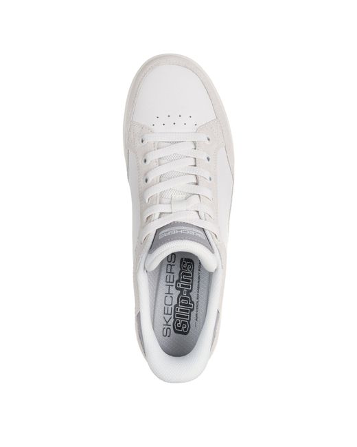Skechers White Casual Low-Top Trainers for men