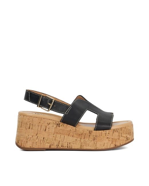 Dune Blue Kouper Flatform Sandal