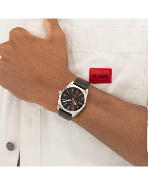 HUGO Black Gents #Icon Watch for men