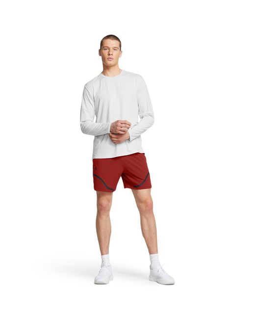 Under Armour Red Vanish Woven Performance Gym Shorts for men