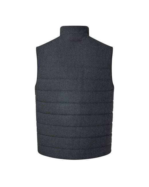 Gant Blue Ins Flnnl Vest Sn64 for men