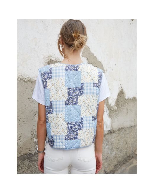 Threadbare Blue Cabos Lightweight Gilet