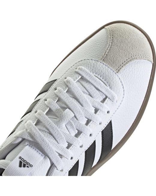 Adidas White Vl Court 3.0 Shoes for men