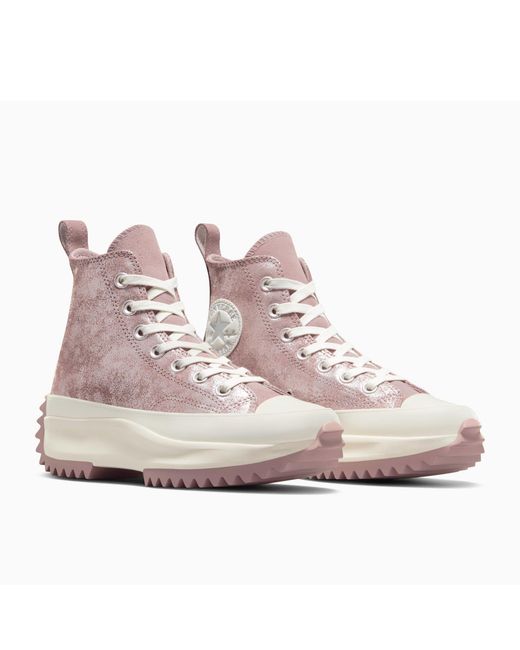 Converse Pink Adults Run Star Hike High-Top Trainers