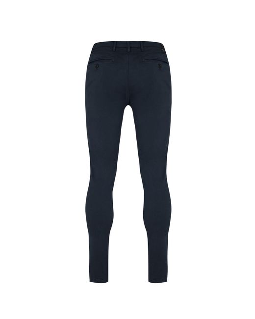 Replay Blue Zeumar Hyperchino Color Xlite Pants for men