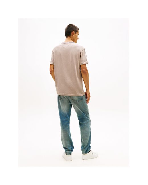 Tommy Hilfiger Pink Classic Tommy Small Badge T Shirt for men