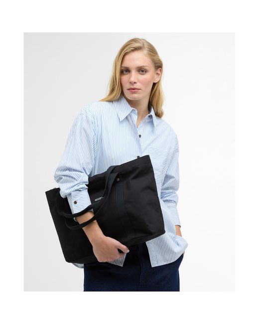 Barbour Black Olivia Tote Bag
